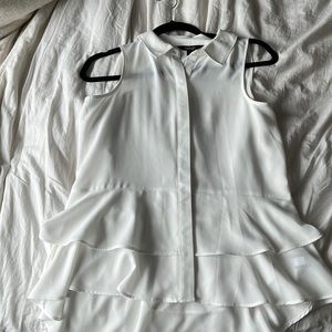 Vera Wang white blouse, size XS.